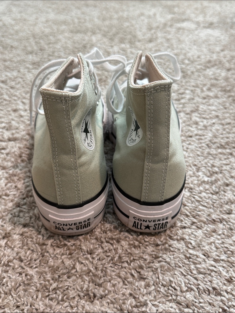 Converse Chuck Taylor Platform High Top Sneakers - Sage Green - Picture 4 of 7